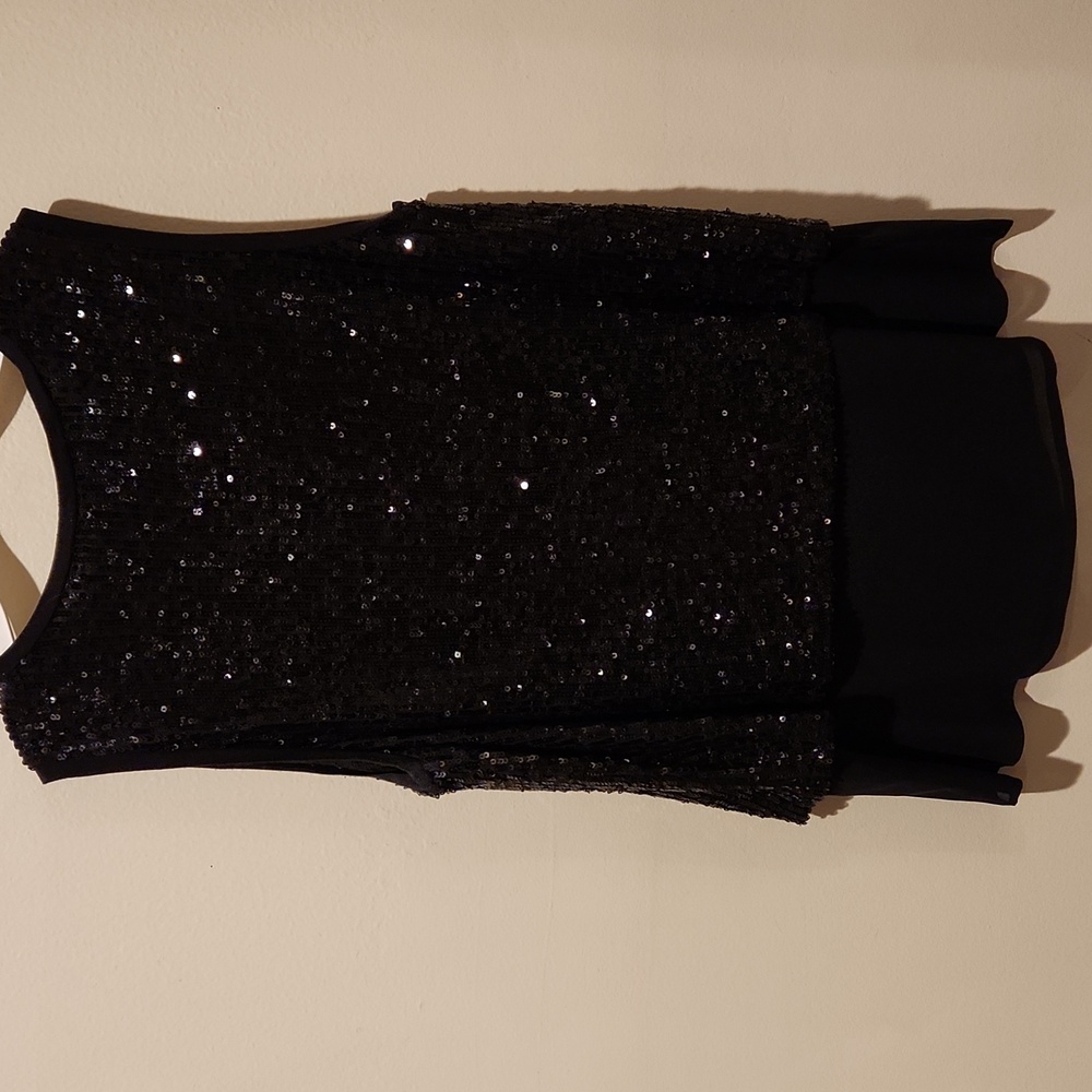 Generation Love Black Sequin Sleeveless Tank Top - Picture 7 of 10